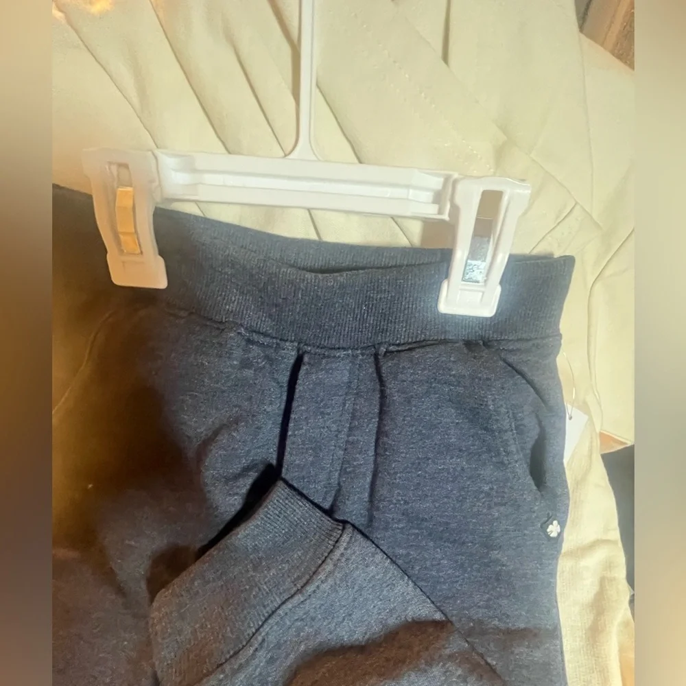 NWT LUCKY BRAND Boys 2pc Knit Hoodie and Joggers Set Bear Motorcycle Print Front